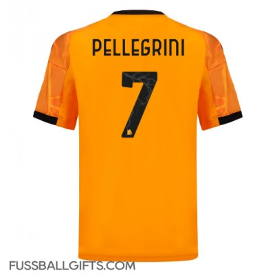 AS Roma Lorenzo Pellegrini #7 Fußballbekleidung Auswärtstrikot 2025-26 Kurzarm AS Roma Lorenzo Pellegrini #7 Fußballbekleidung Auswärtstrikot 2025-26 Kurzarm